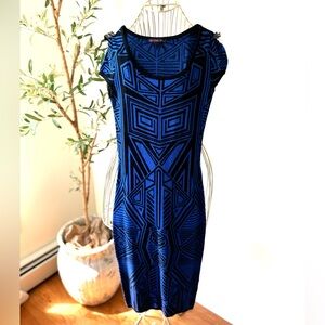 Curve Hugging Geometric Dress